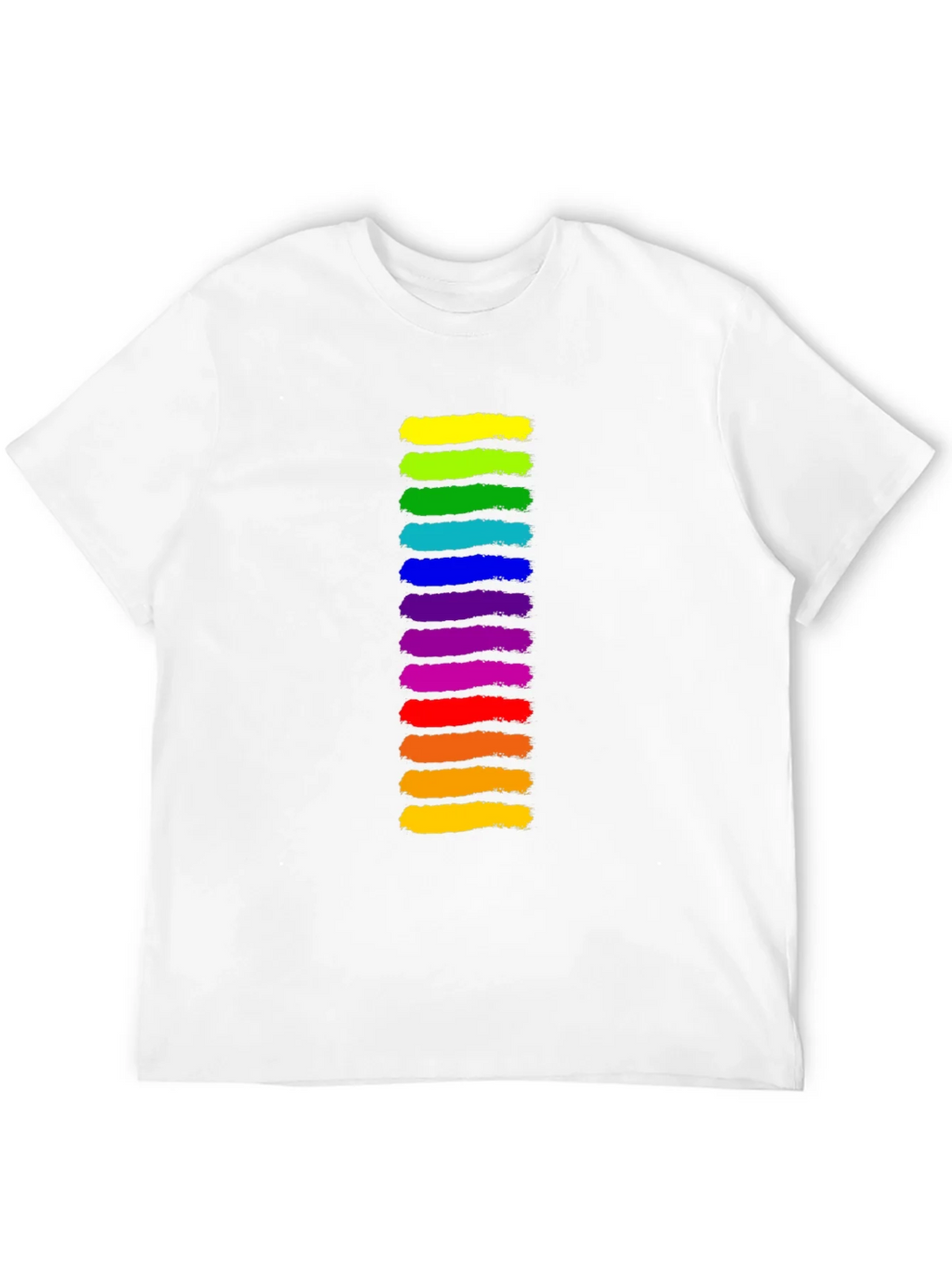 Rainbow Stripe Graphic Black T-Shirt product image 3