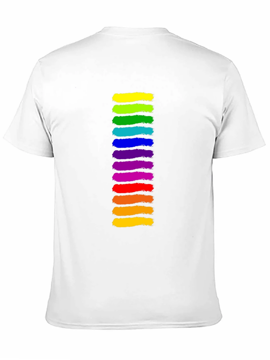 Rainbow Stripe Graphic Black T-Shirt product image 2