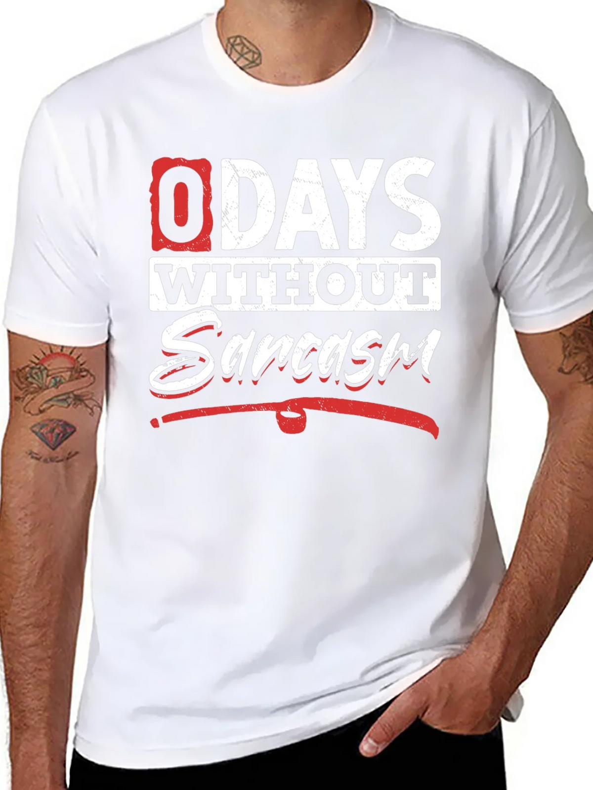 Funny Sarcasm T-Shirt - 0 Days Without product image 10