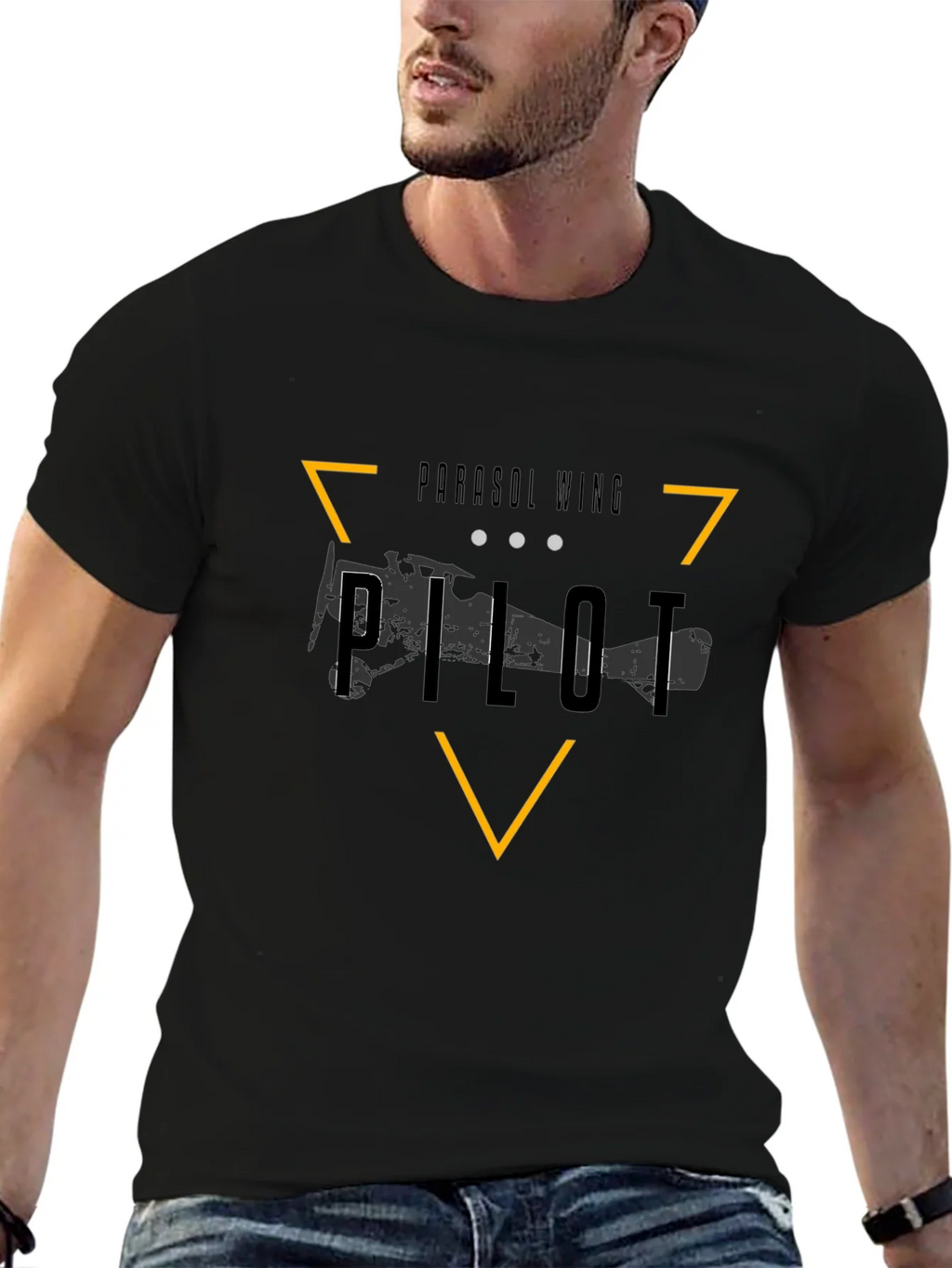 Parasol Wing Pilot T-Shirt - Aviation Inspired Design product image 9