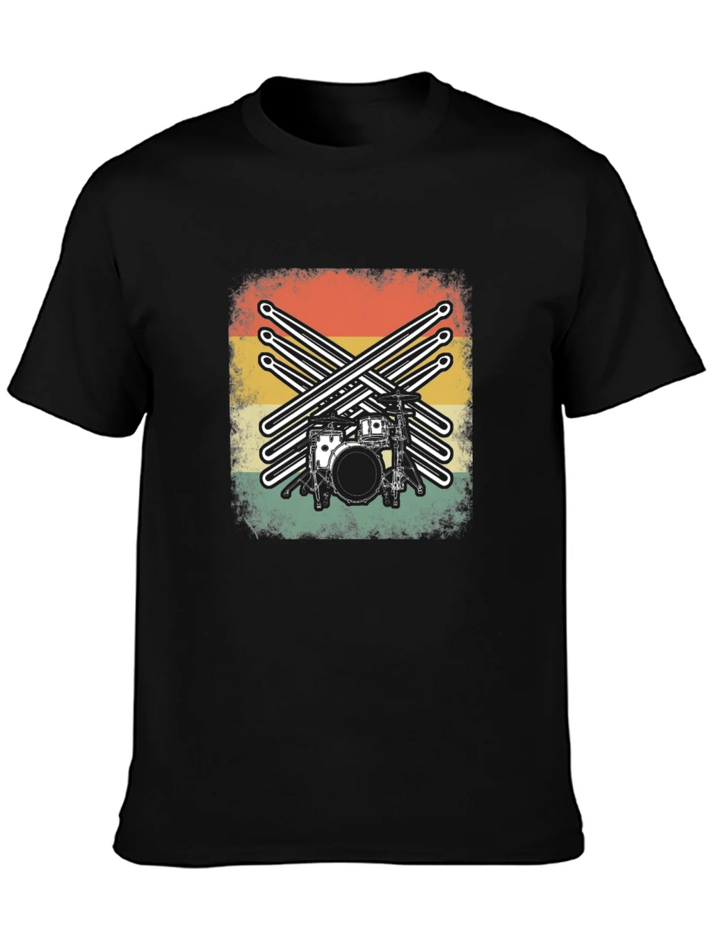 Vintage Drum Kit Graphic Tee product image 6