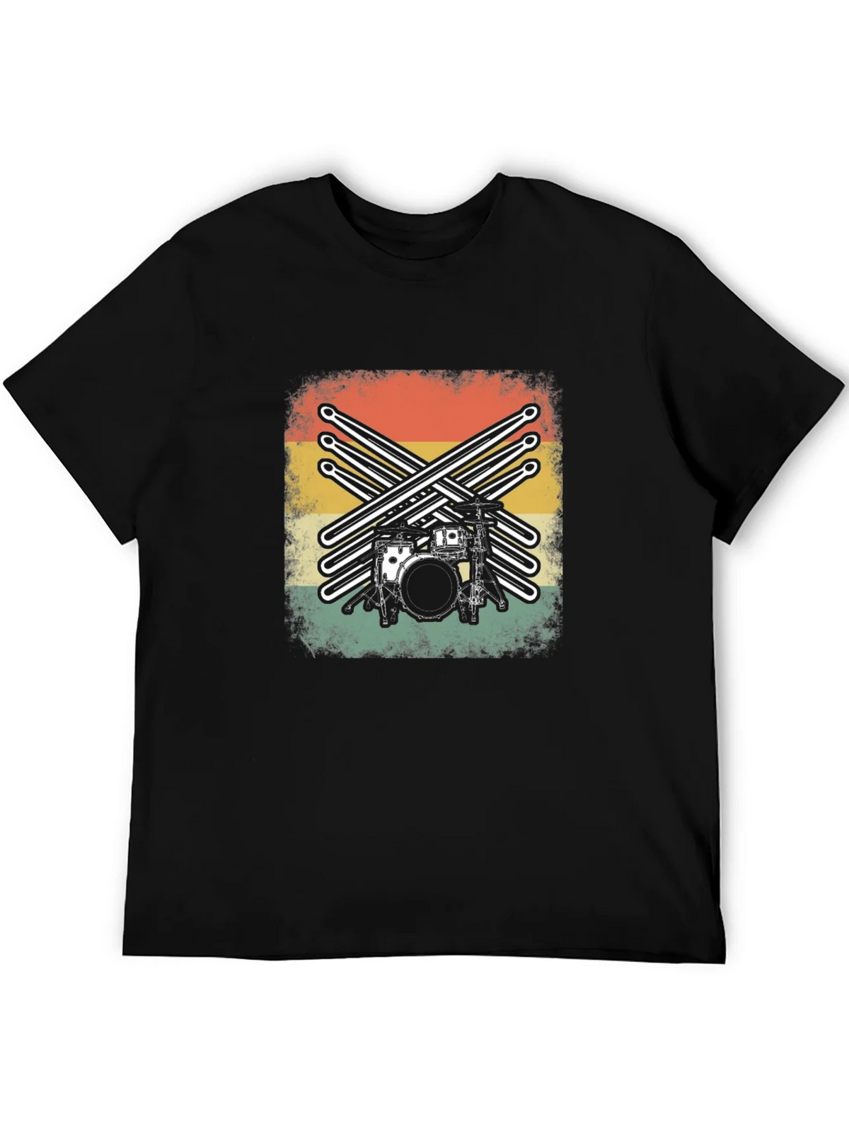 Vintage Drum Kit Graphic Tee product image 8
