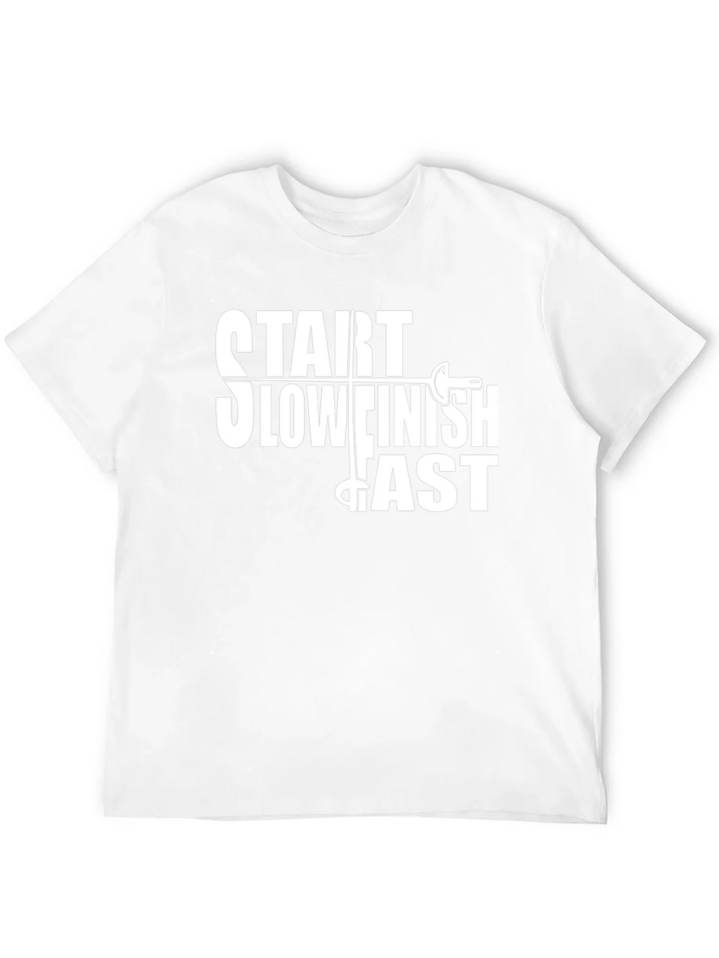 Start Slow Finish Fast Fencing T-Shirt product image 3
