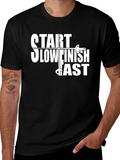 Start Slow Finish Fast Fencing T-Shirt product image 1