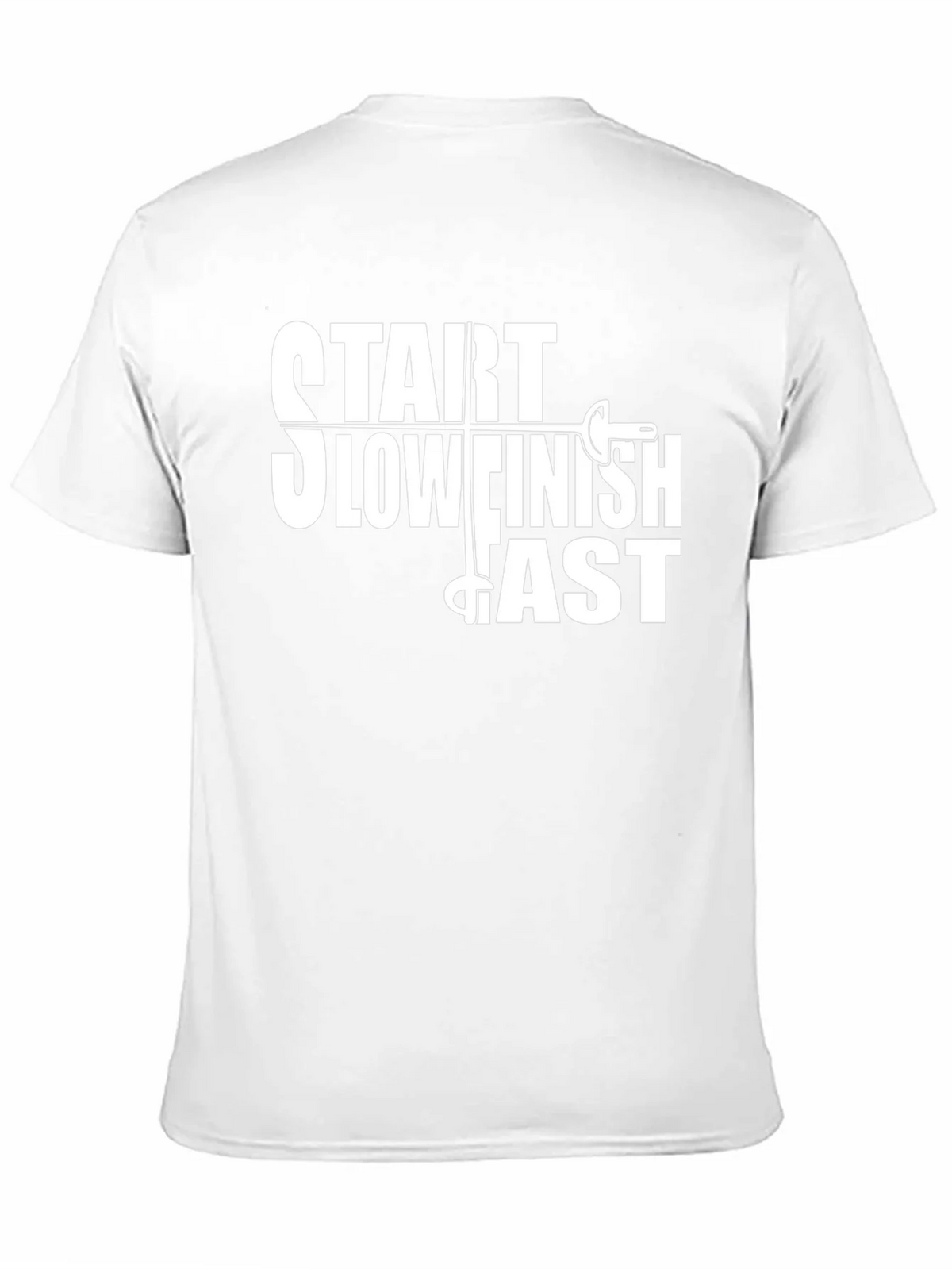 Start Slow Finish Fast Fencing T-Shirt product image 2
