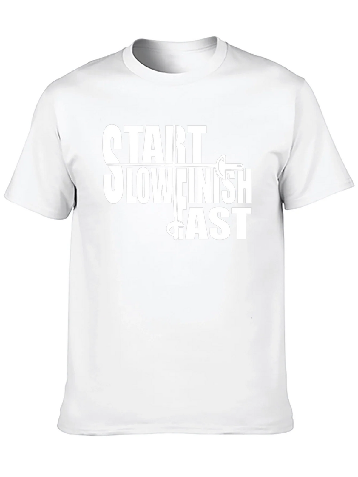 Start Slow Finish Fast Fencing T-Shirt product image 12