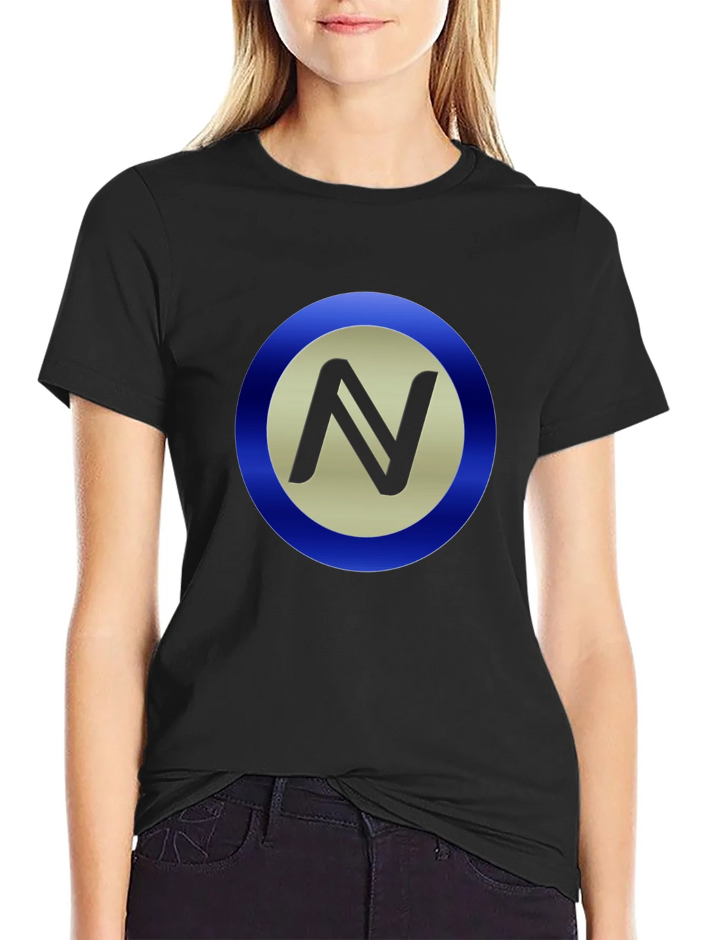Stylish Black T-Shirt with Circle N Logo product image 5
