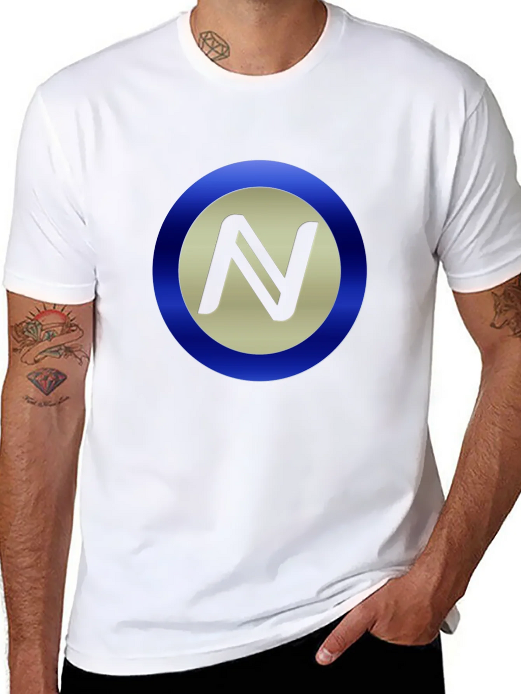Stylish Black T-Shirt with Circle N Logo product image 10