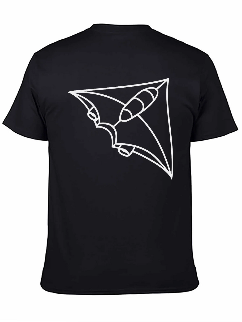 Abstract Spacecraft Black T-Shirt product image 7