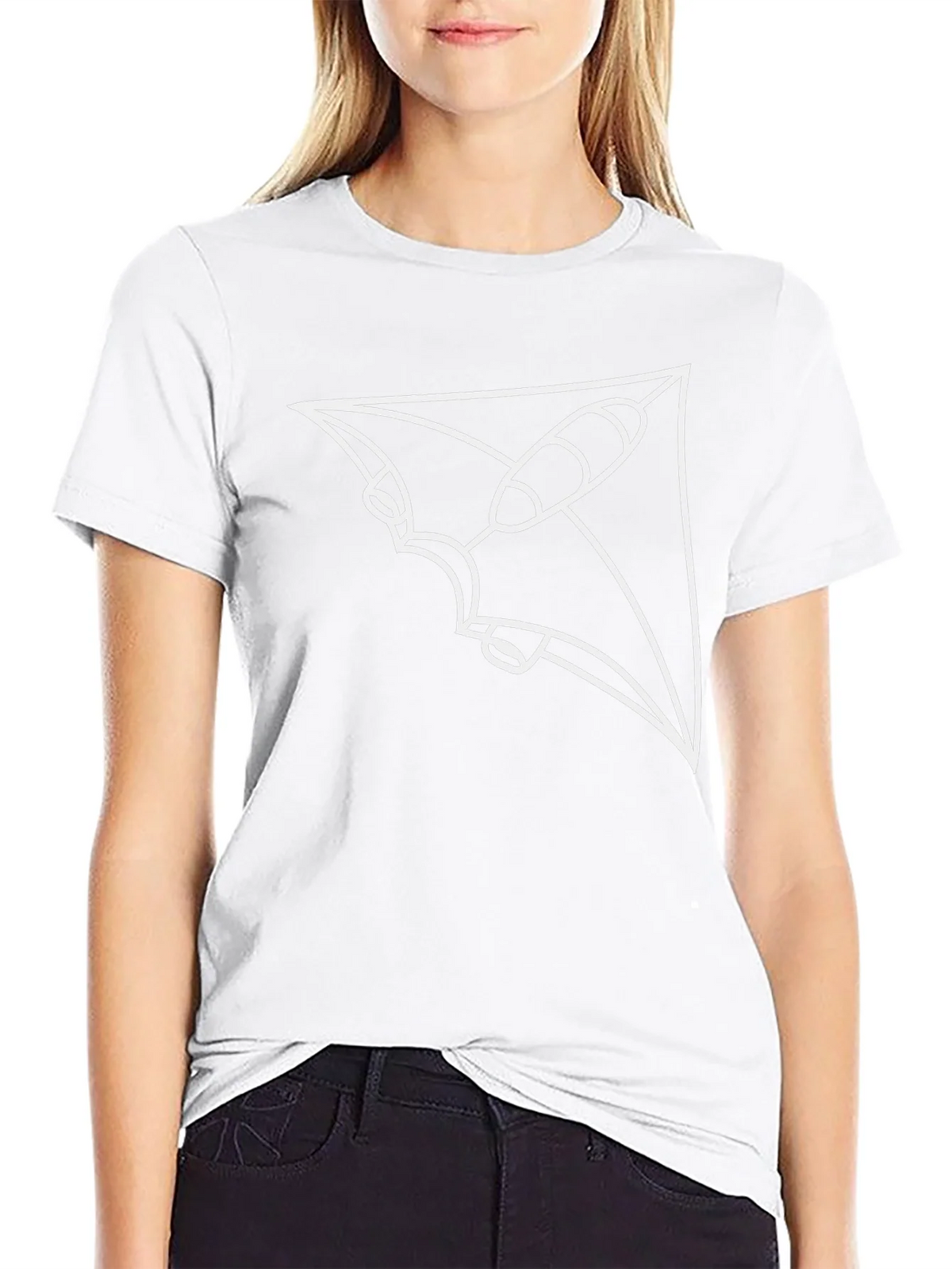 Abstract Spacecraft Black T-Shirt product image 11