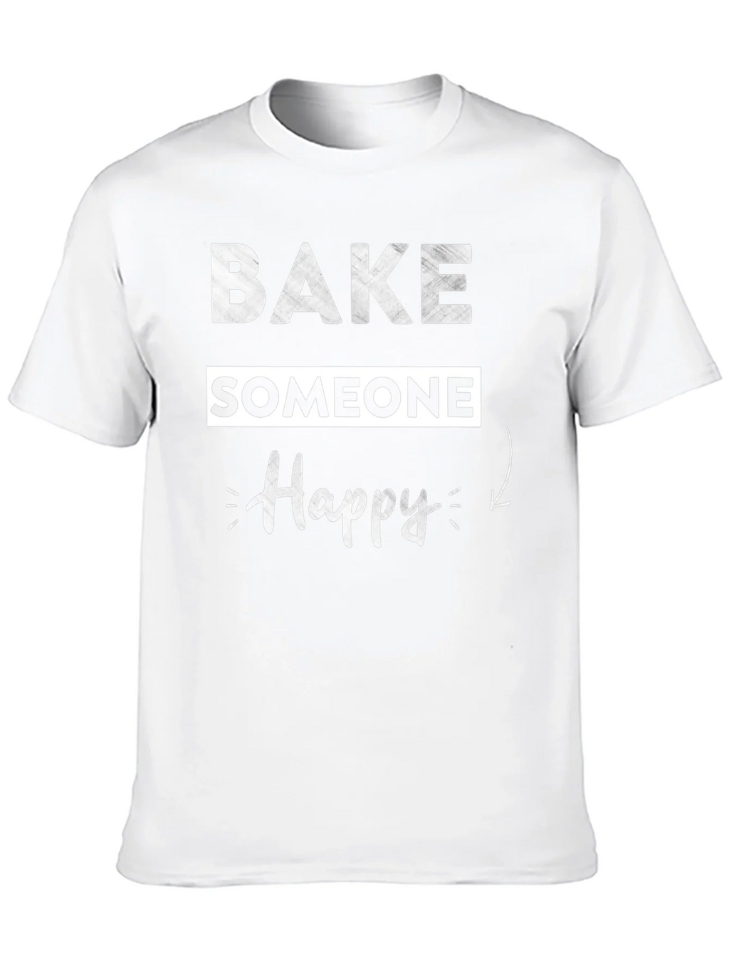 Bake Someone Happy Graphic T-Shirt - Black product image 12