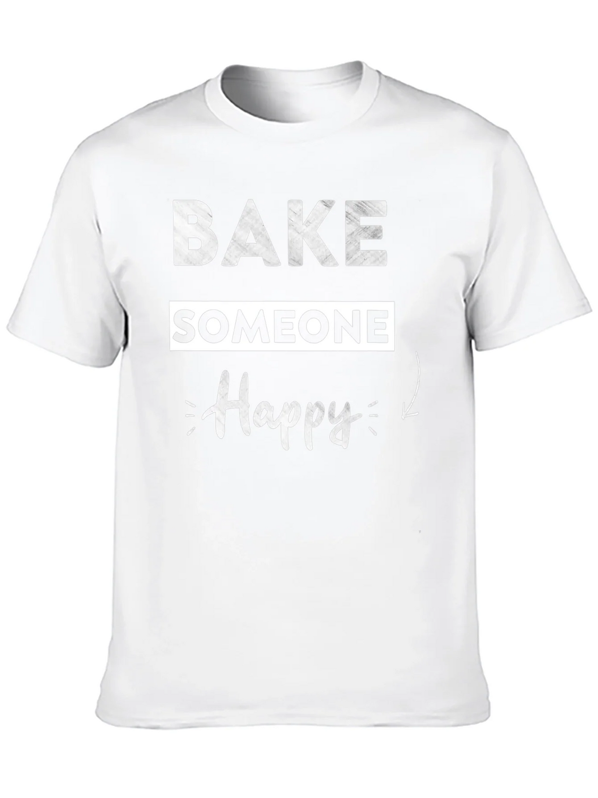 Bake Someone Happy Graphic T-Shirt - Black product image 12