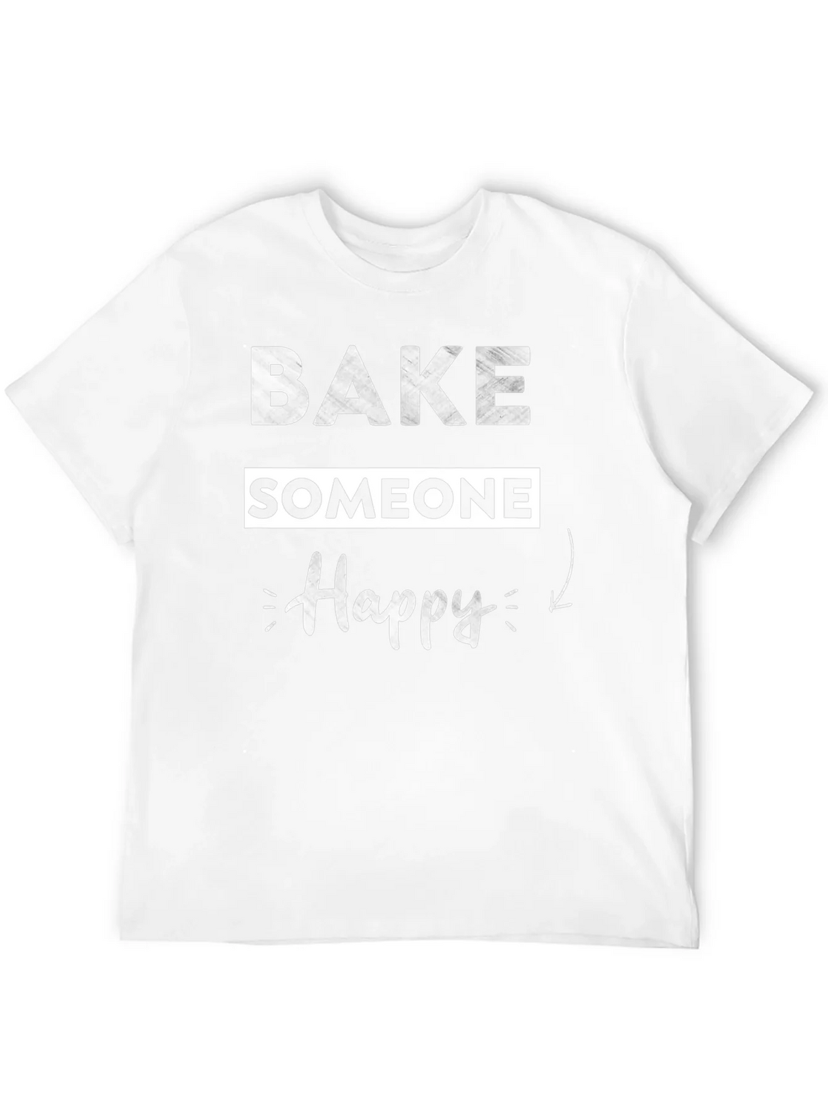 Bake Someone Happy Graphic T-Shirt - Black product image 3