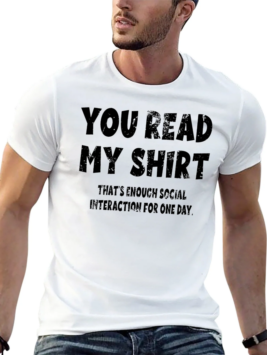 Humorous You Read My Shirt Graphic Tee product image 4