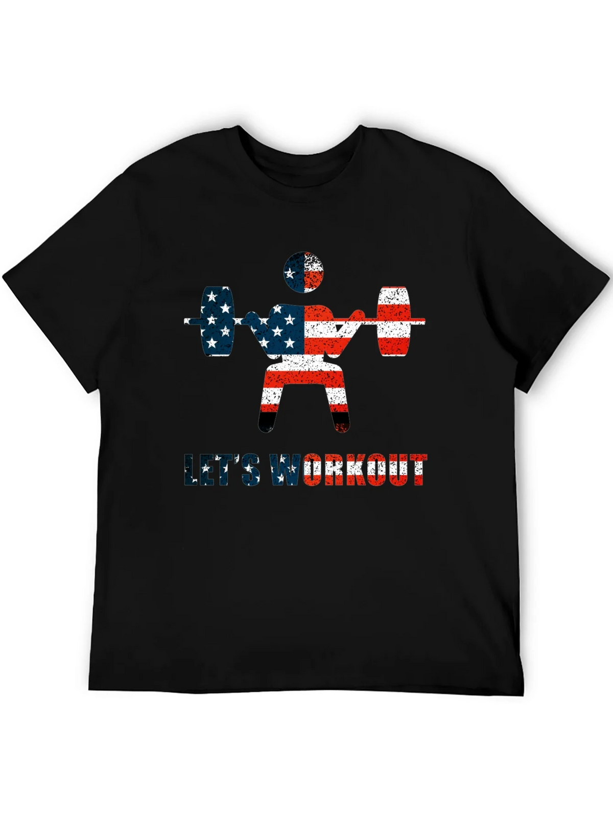 Patriotic Workout T-Shirt - American Flag Design product image 8
