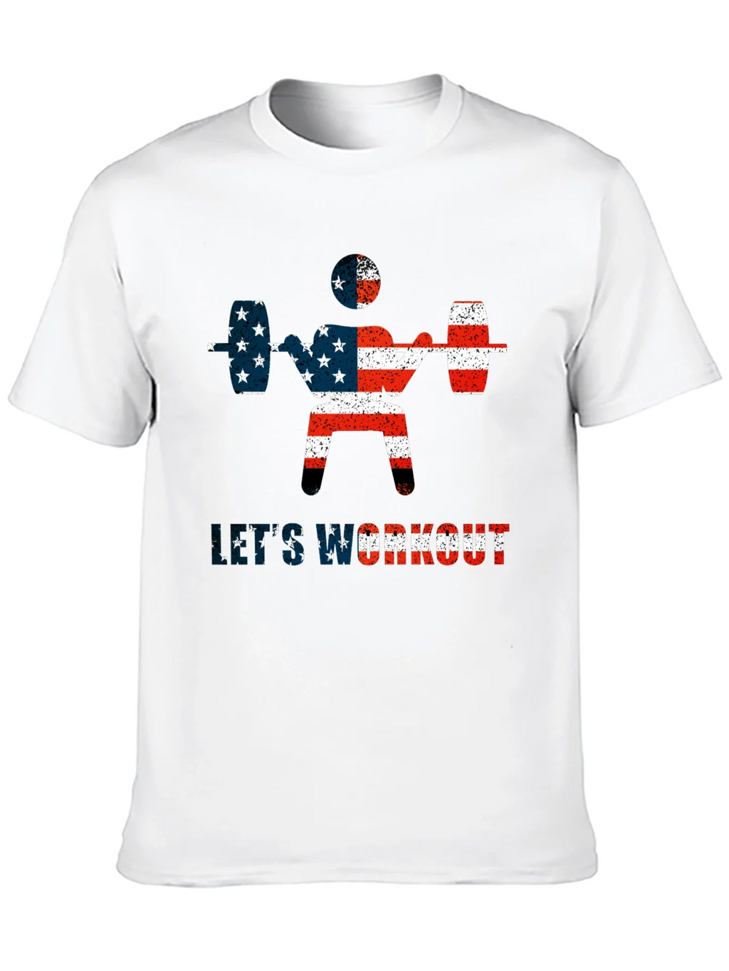 Patriotic Workout T-Shirt - American Flag Design product image 12