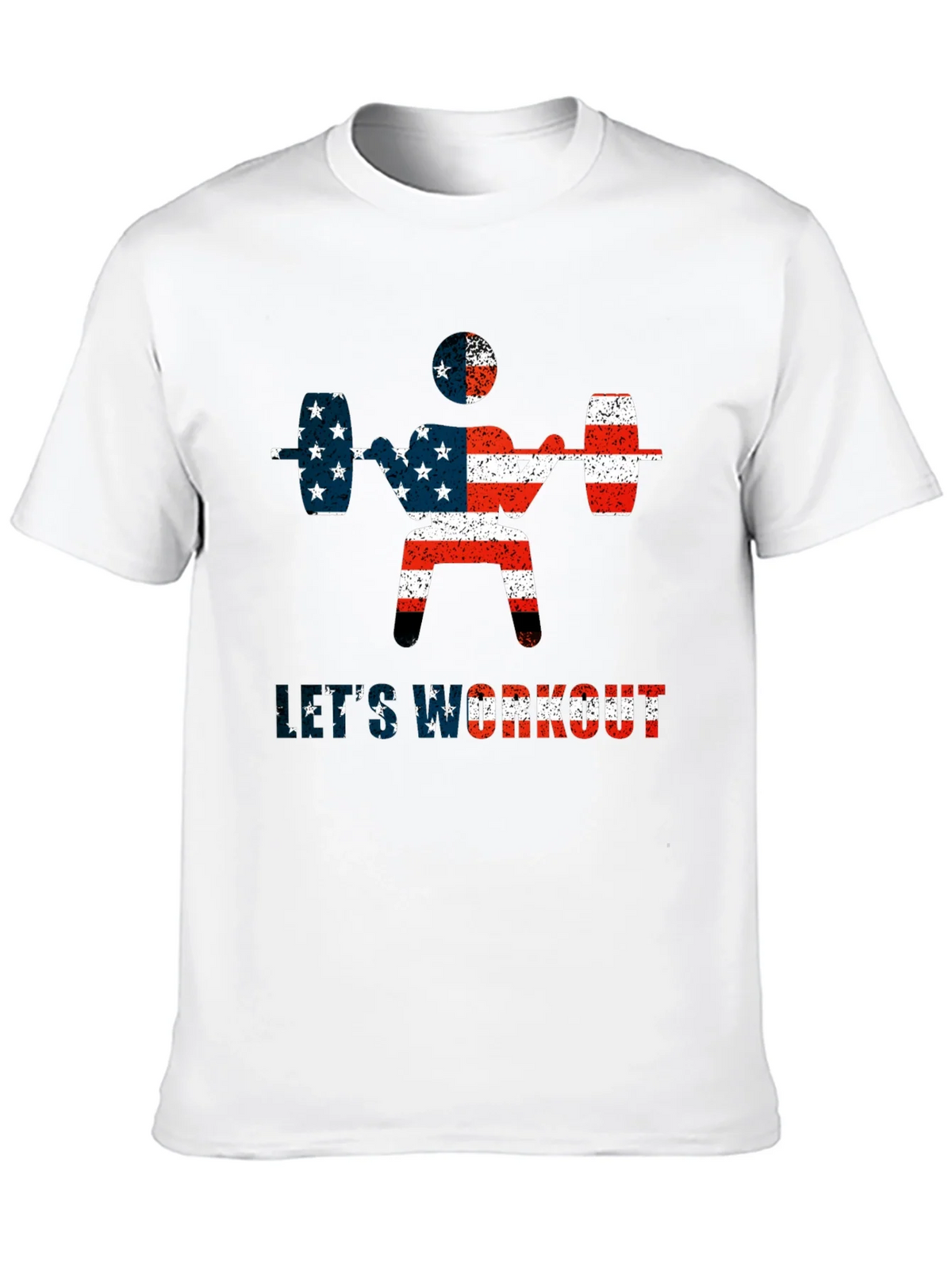 Patriotic Workout T-Shirt - American Flag Design product image 12