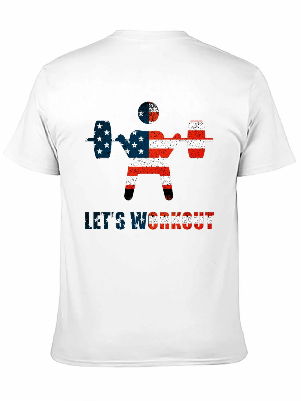 Patriotic Workout T-Shirt - American Flag Design product image 2