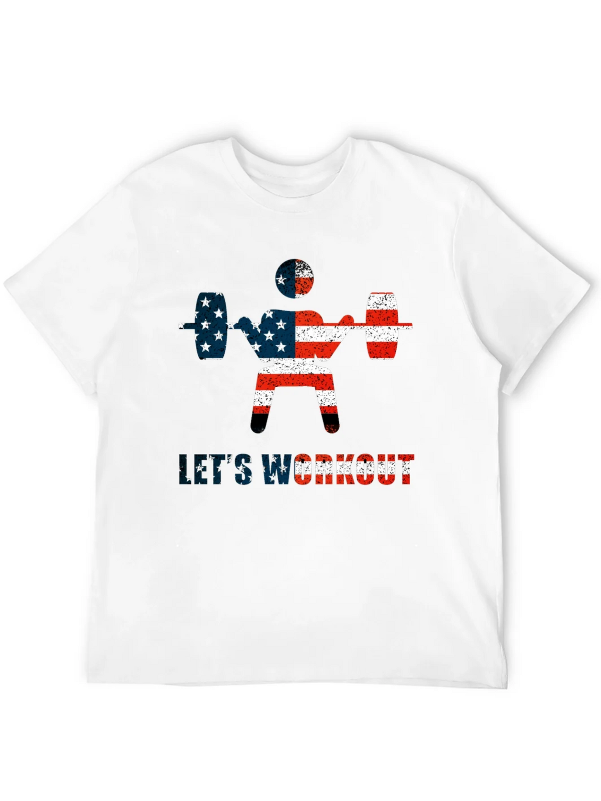 Patriotic Workout T-Shirt - American Flag Design product image 3