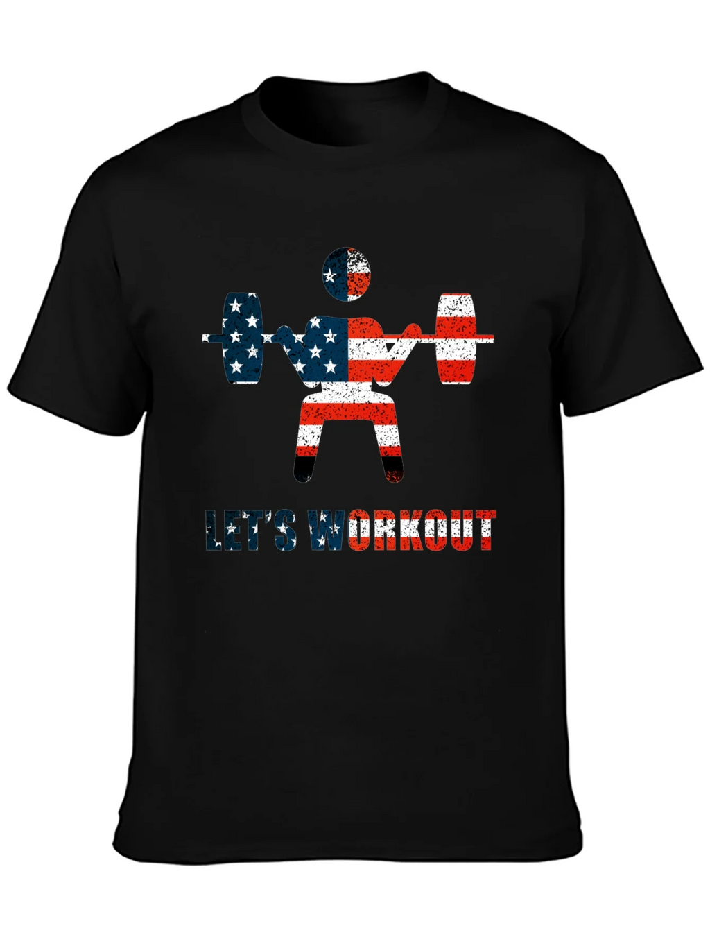 Patriotic Workout T-Shirt - American Flag Design product image 6