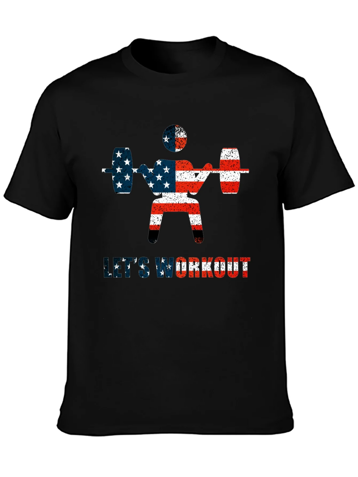 Patriotic Workout T-Shirt - American Flag Design product image 6