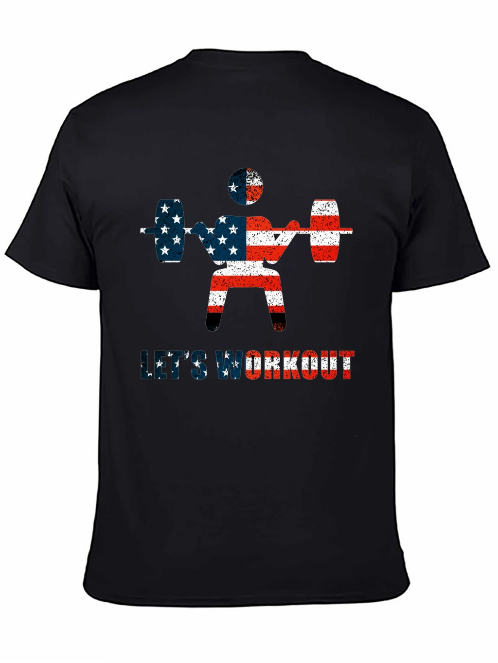 Patriotic Workout T-Shirt - American Flag Design product image 7