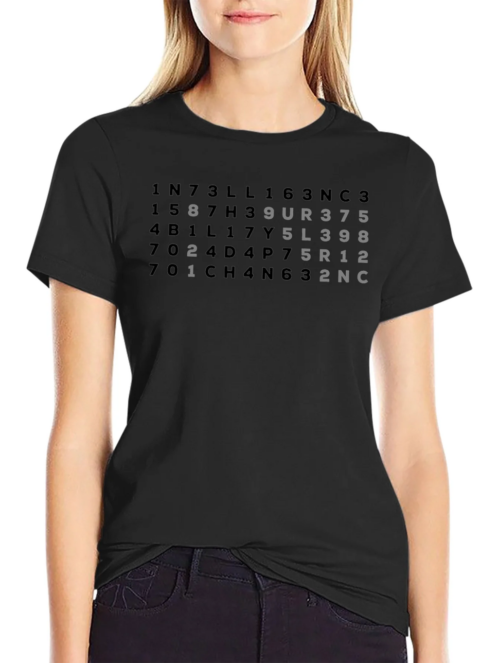 Intelligent Numbers T-Shirt - Black Tee product image 5