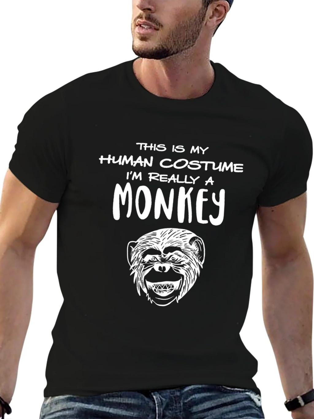 Human Costume Monkey Graphic Tee product image 9