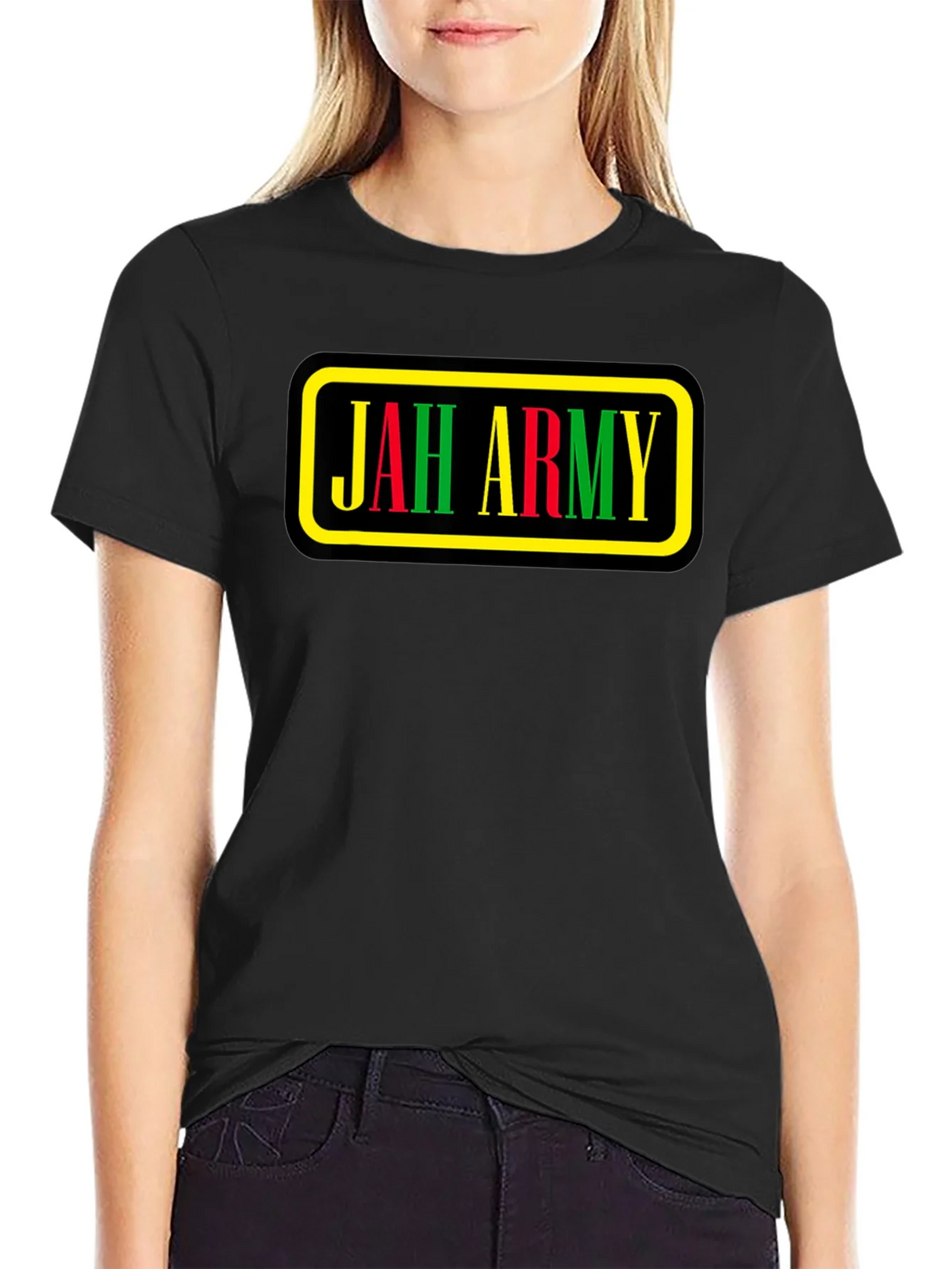 Jah Army T-Shirt - Rasta Colors Graphic Tee product image 5