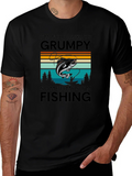 Grumpy Fishing Graphic T-Shirt product image 1