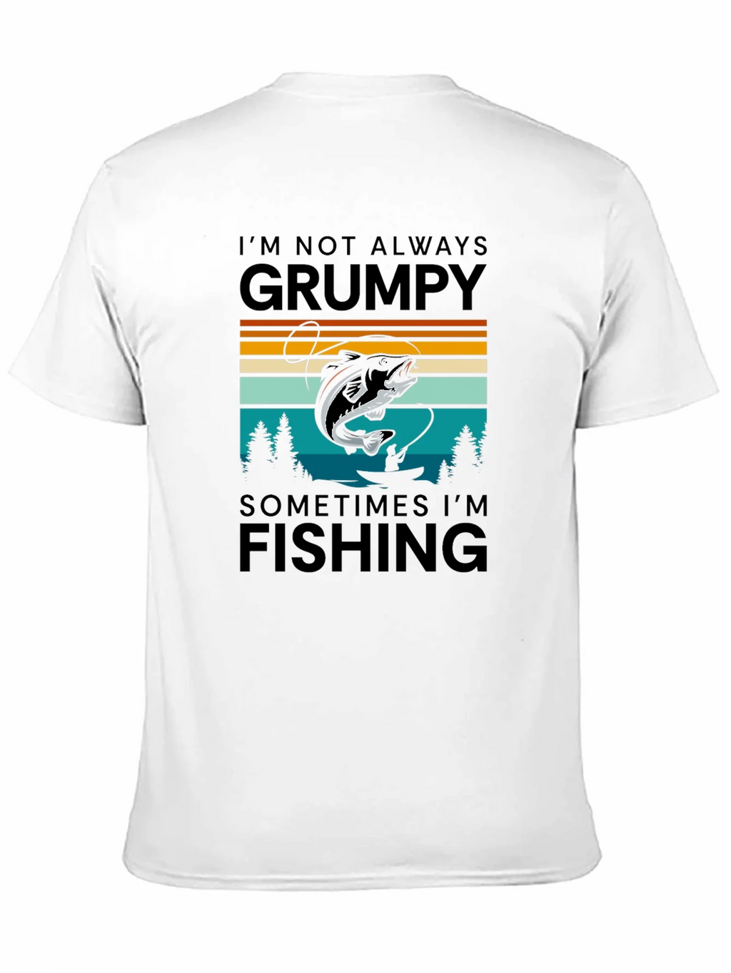 Grumpy Fishing Graphic T-Shirt product image 2