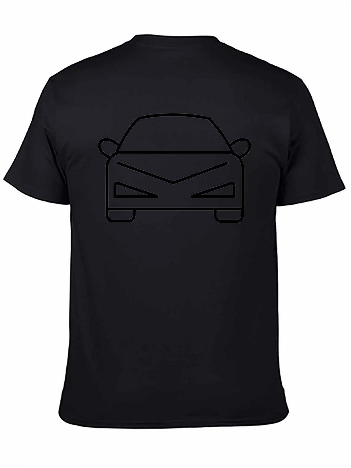 Cool Car Outline T-Shirt - Black product image 7