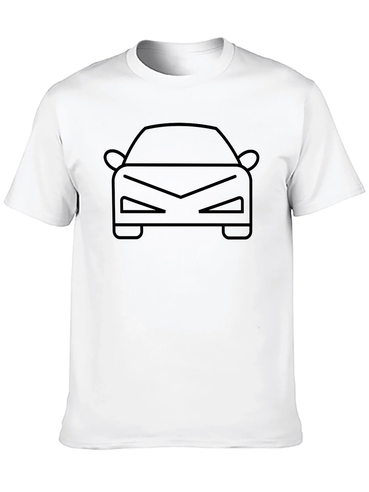 Cool Car Outline T-Shirt - Black product image 12
