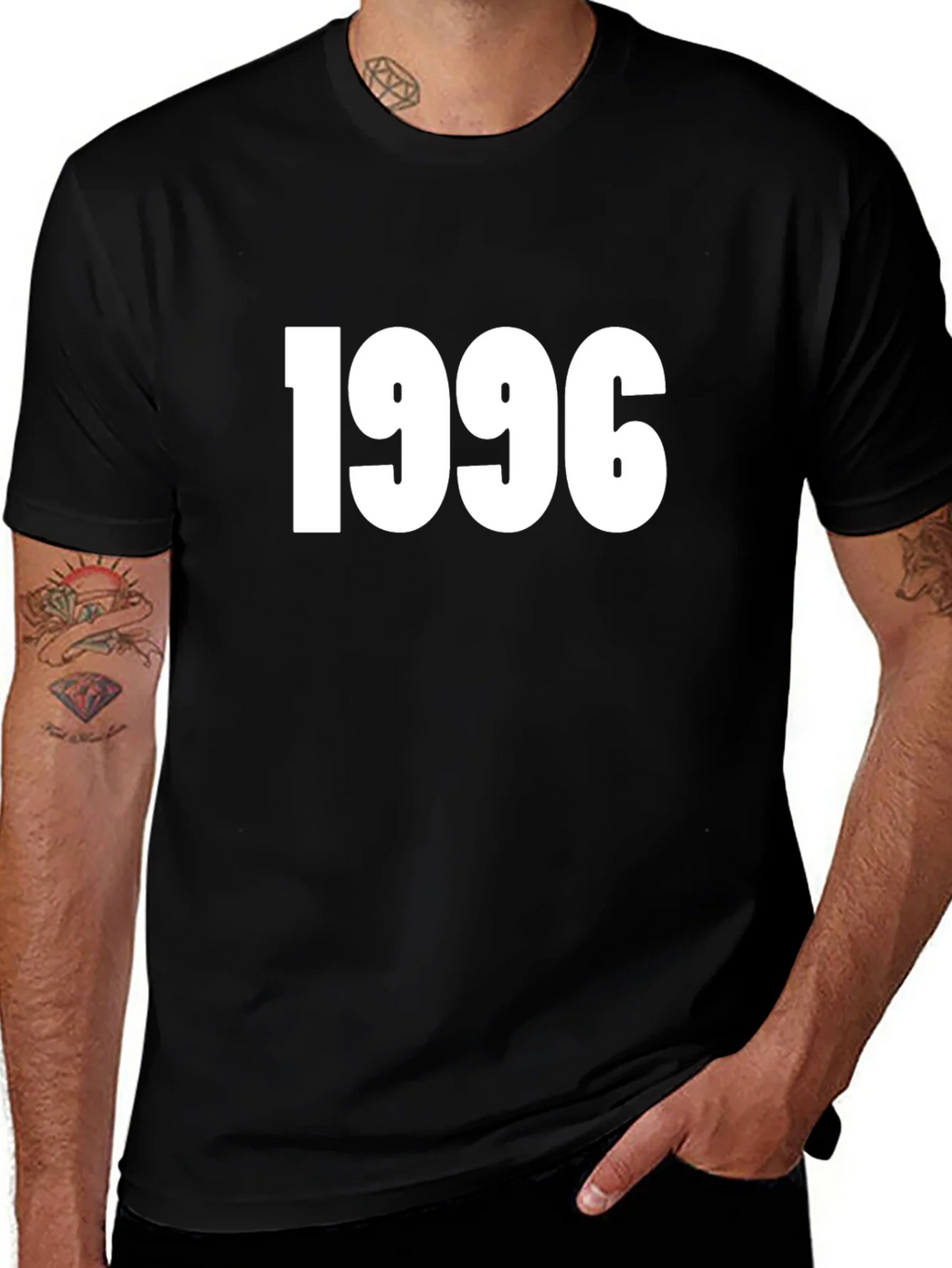 1996 Graphic Tee - Vintage Style Black T-Shirt product image 1