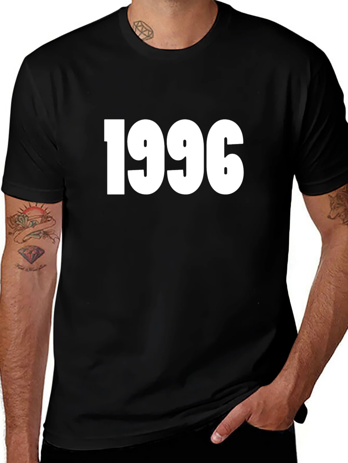 1996 Graphic Tee - Vintage Style Black T-Shirt product image 1