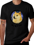 Doge Space Meme Black T-Shirt - Much Wow! product image 1