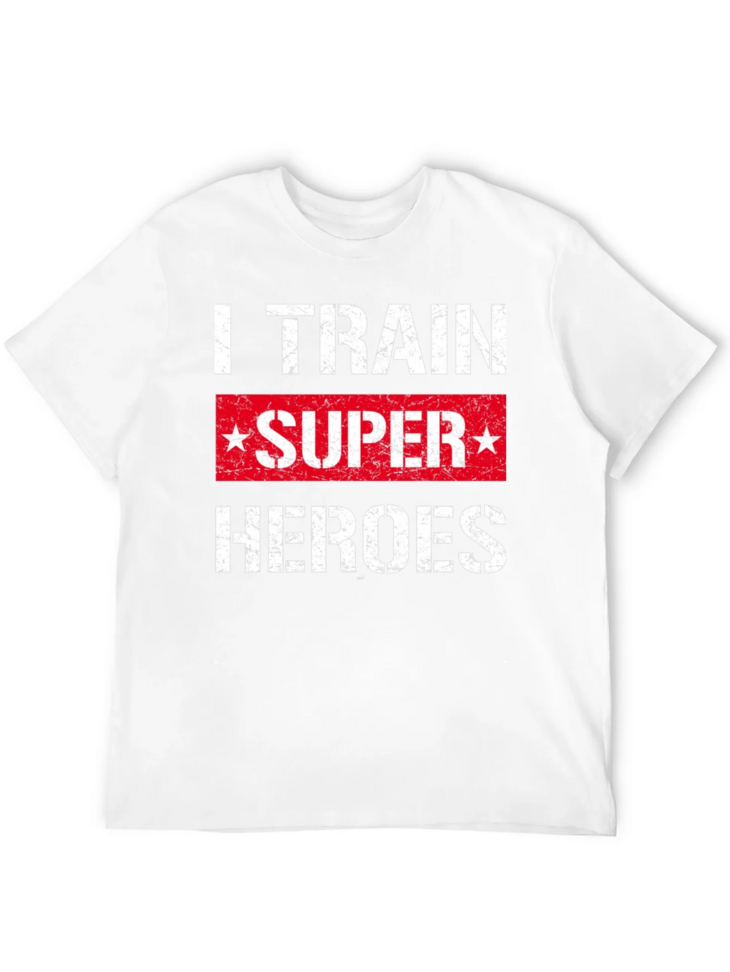 I Train Super Heroes T-Shirt - Black product image 3