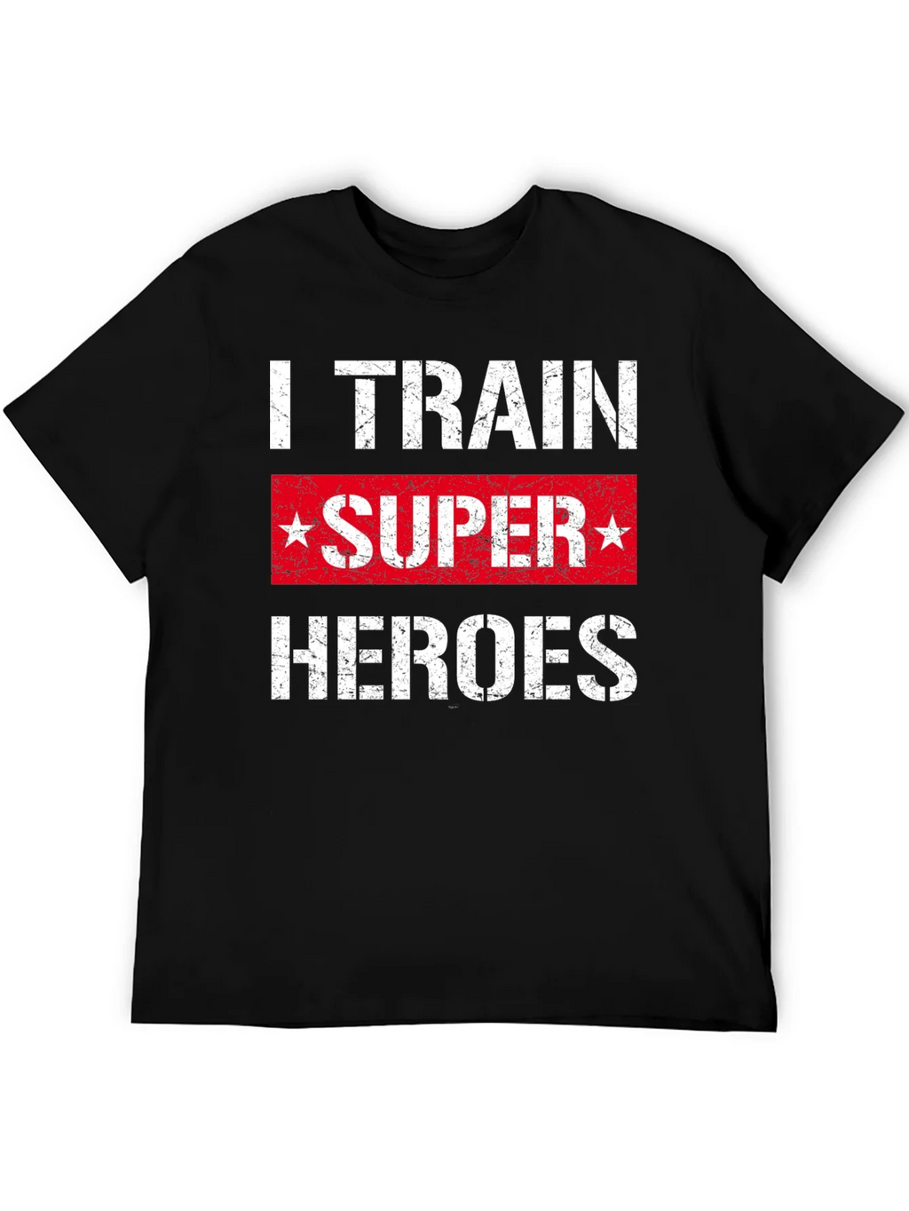 I Train Super Heroes T-Shirt - Black product image 8