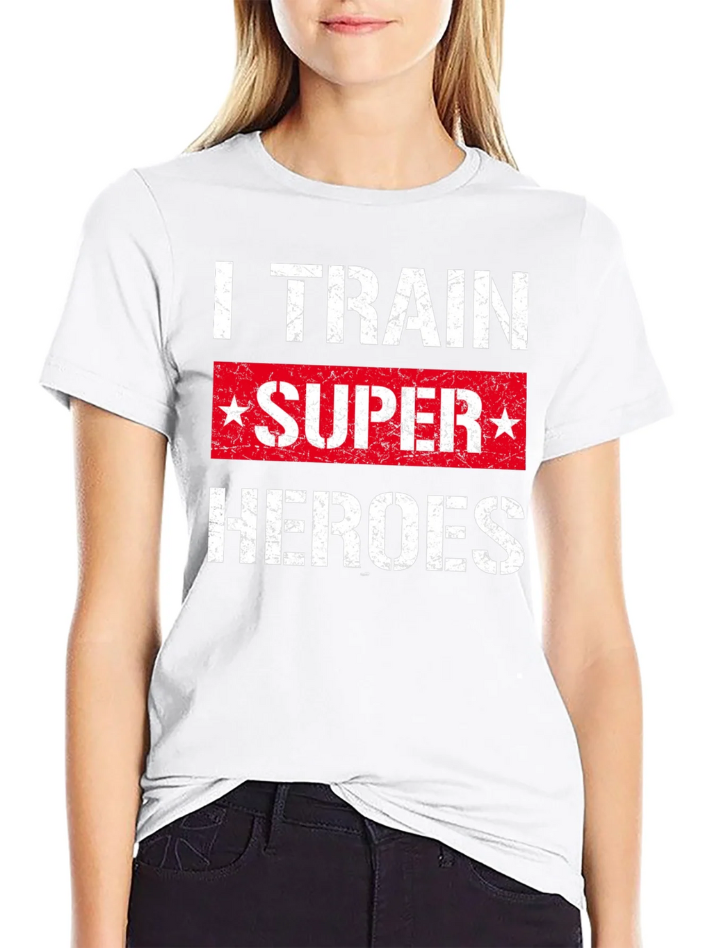 I Train Super Heroes T-Shirt - Black product image 11
