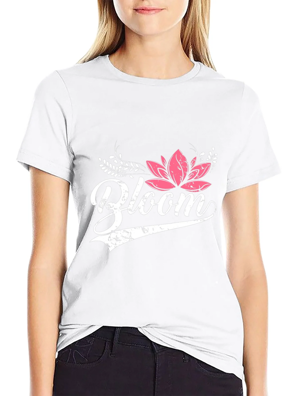 Bloom Graphic Tee - Black Cotton Shirt product image 11
