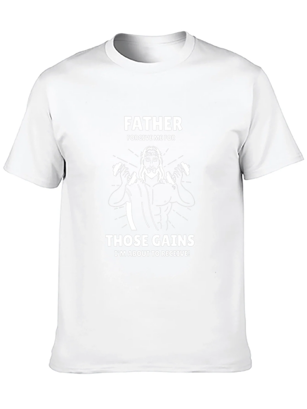 Father Forgive Me Those Gains Mens Graphic Tee product image 12