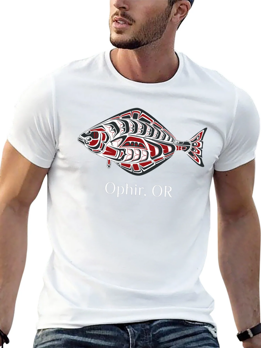 Ophir OR Fish Graphic T-Shirt - Black product image 4