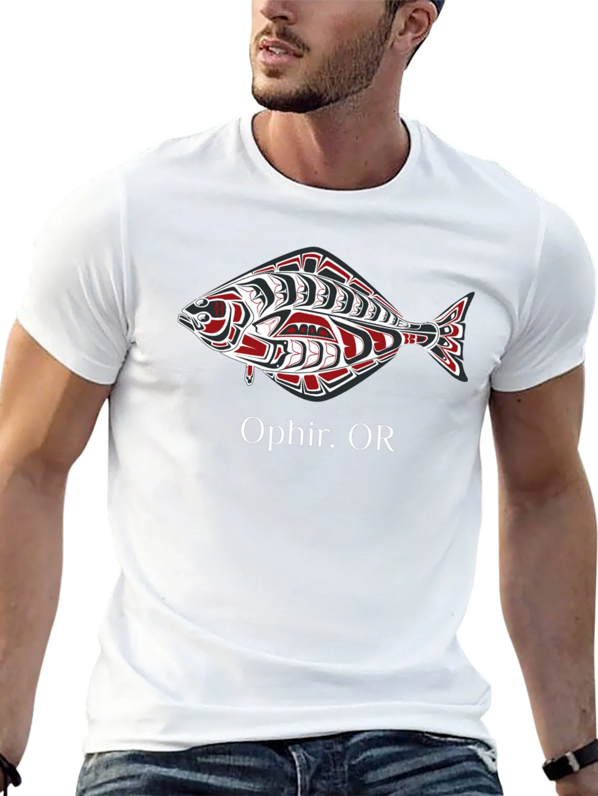 Ophir OR Fish Graphic T-Shirt - Black product image 4