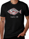 Ophir OR Fish Graphic T-Shirt - Black product image 1