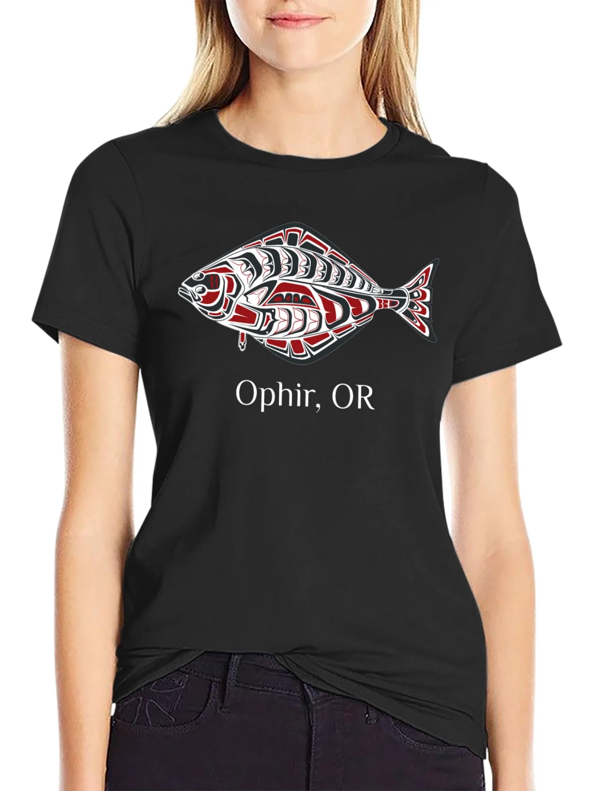 Ophir OR Fish Graphic T-Shirt - Black product image 5