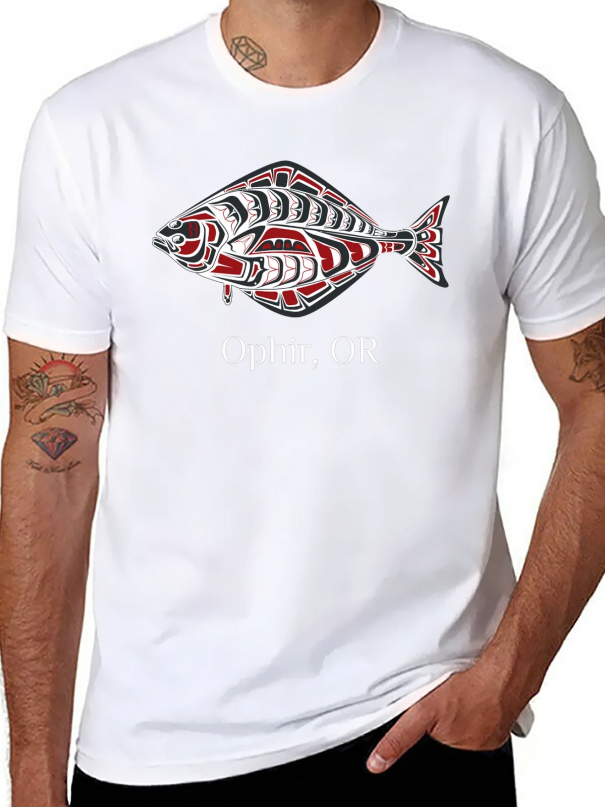 Ophir OR Fish Graphic T-Shirt - Black product image 10