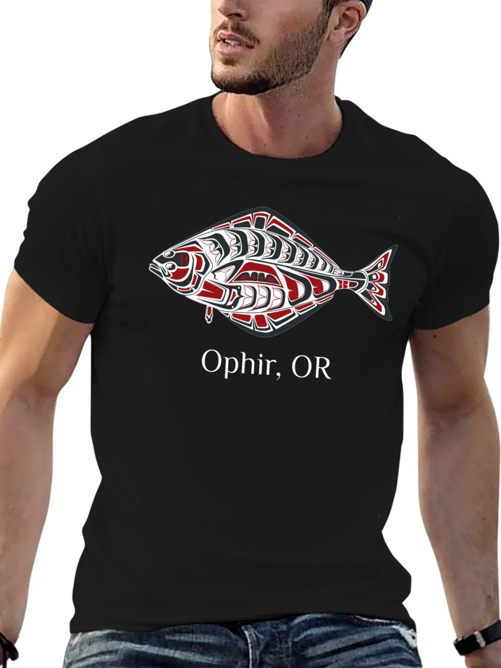 Ophir OR Fish Graphic T-Shirt - Black product image 9