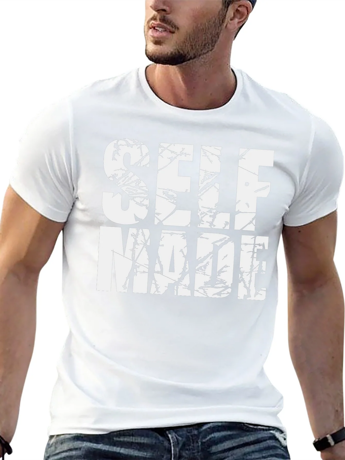 Self Made Graphic Tee - Black Casual T-Shirt product image 4