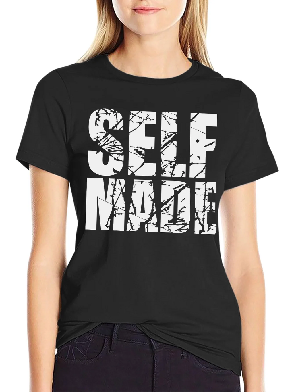 Self Made Graphic Tee - Black Casual T-Shirt product image 5