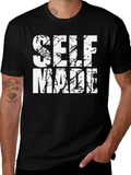 Self Made Graphic Tee - Black Casual T-Shirt product image 1